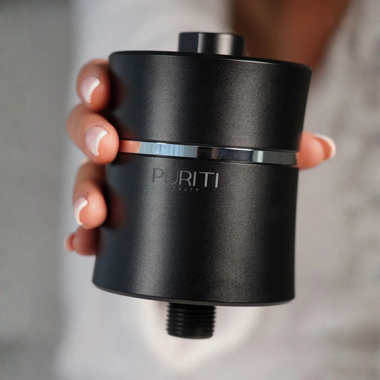 Puriti Premium Black Shower Filter — Chlorine and Heavy Metal Removal