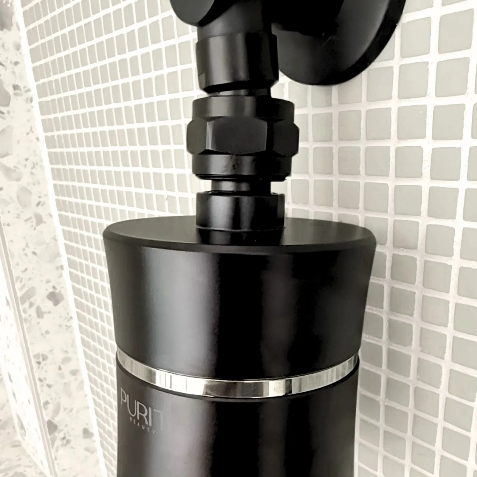 Puriti Swivel Ball Shower Adapter — Space-Saving Design for Any Bathroom