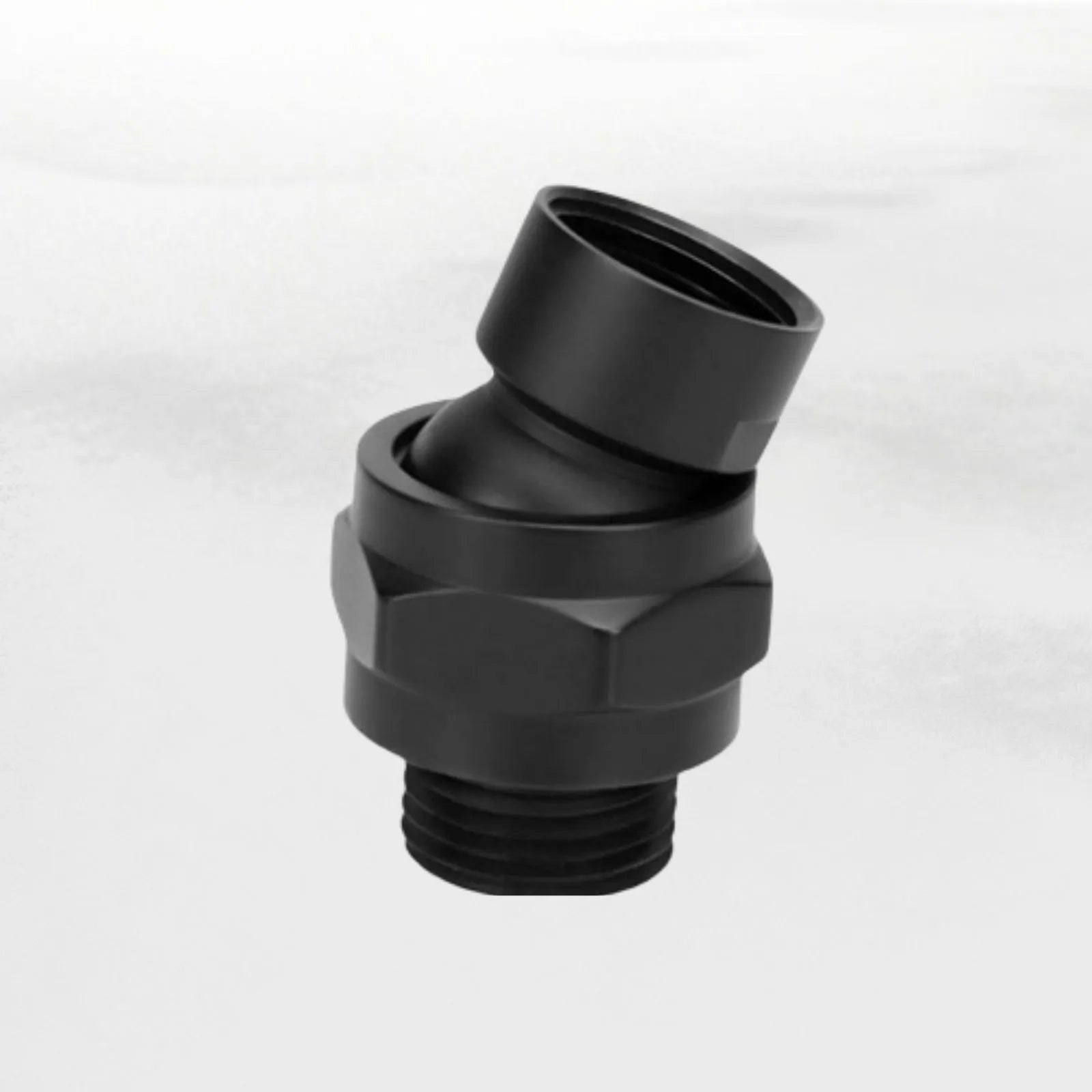 Puriti Swivel Ball Shower Adapter Matt Black — Easy Install Universal Shower Connector