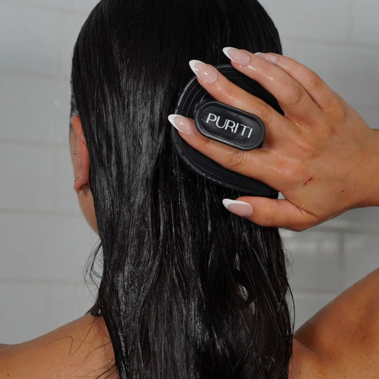 Puriti Scalp Massage Brush — Removes Product Build-Up and Promotes Healthy Scalp