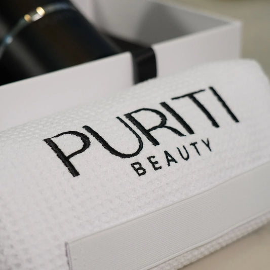 Puriti Hair Bundle — Shower Filter Hair Towel and Scalp Brush Together