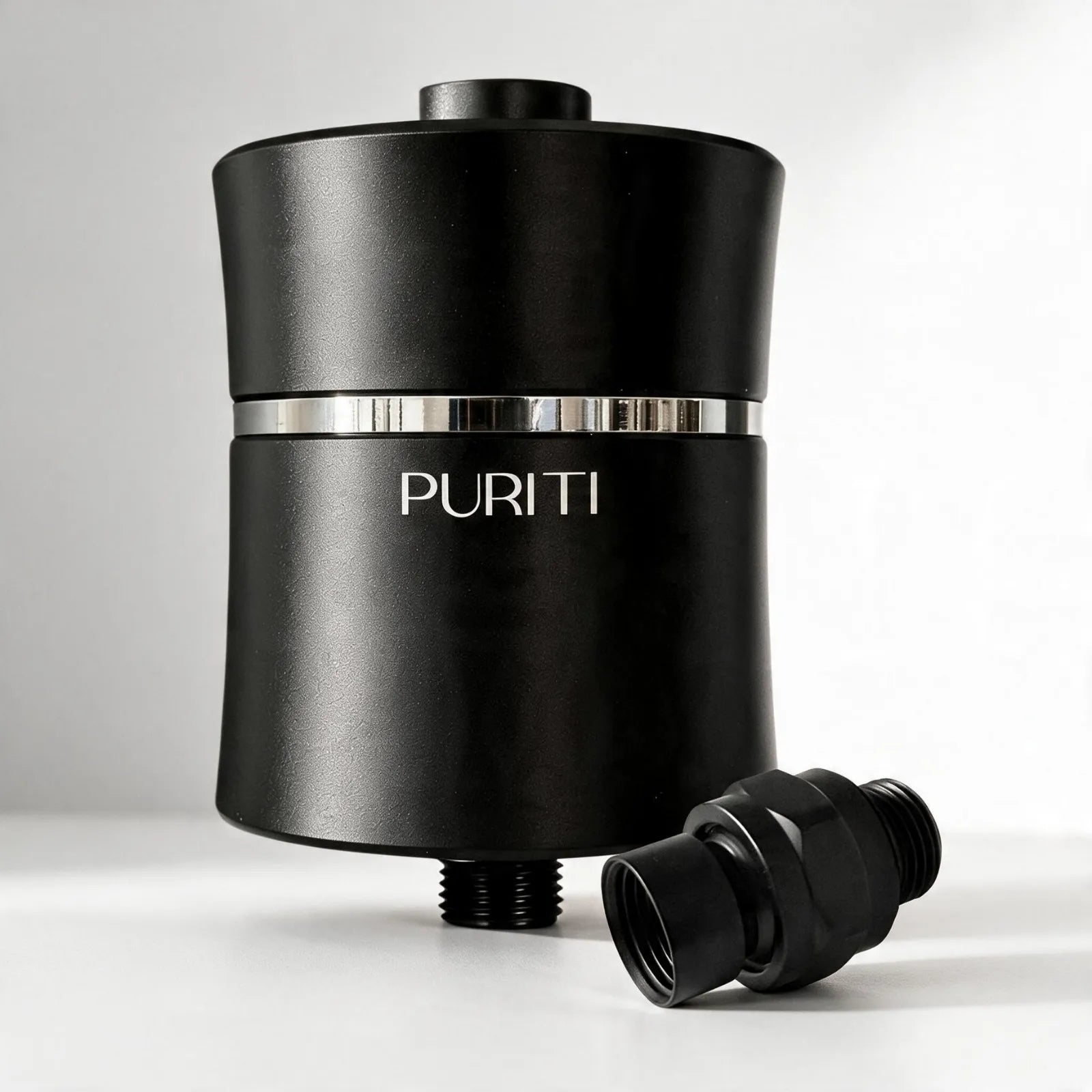 Puriti Premium Shower Filter Matte Black — Removes Chlorine for Softer Skin and Hair