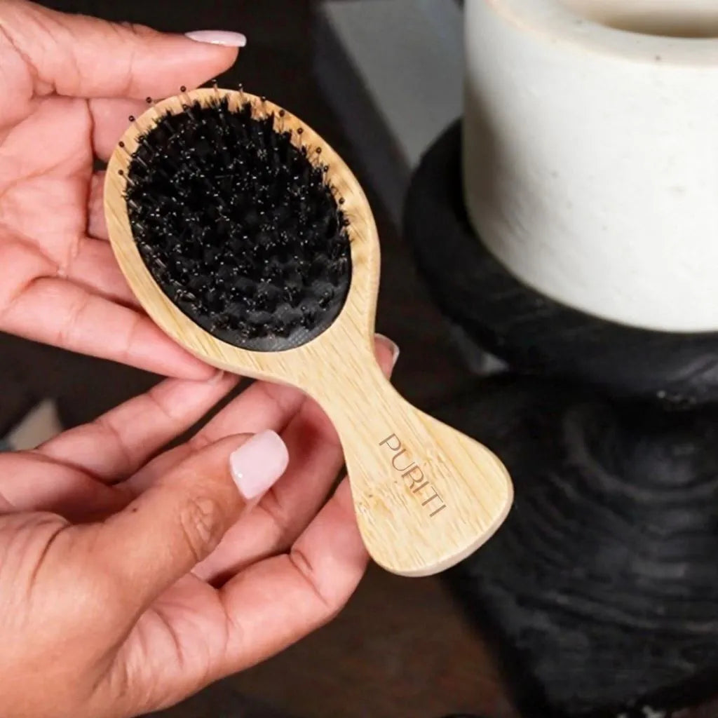 Mini Boar Bristle Hair Brush