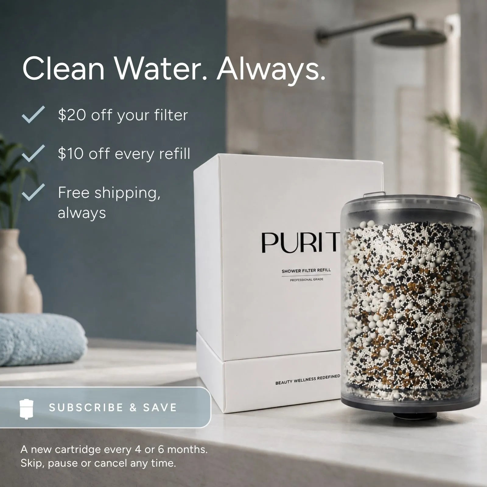 Puriti Premium Shower Filter